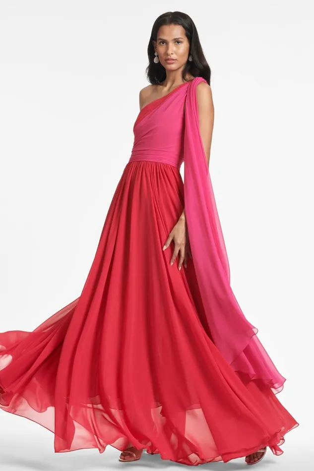 Grace Gown 8211 FuchsiaPoppy Red Women Sachin and Babi Formal