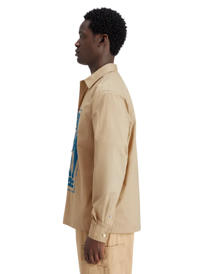Graphic Shirt Desert Sand Men Scotch and Soda Shirts