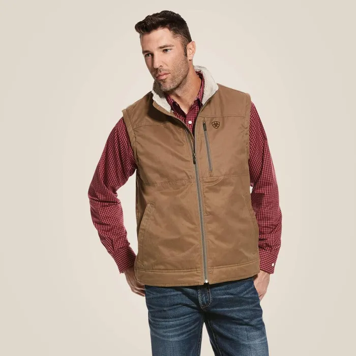 Grizzly Canvas Vest Cub Men Ariat Jackets and Vests