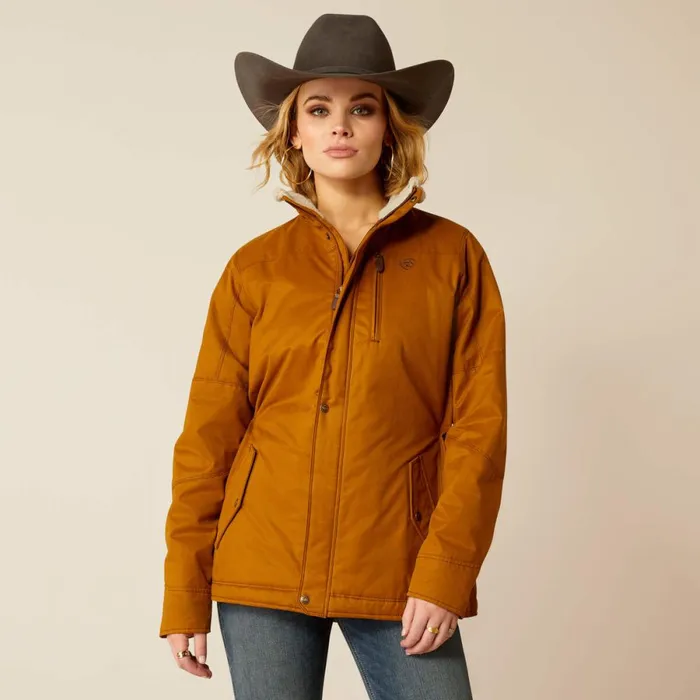 Grizzly Insulated Jacket Chestnut Women Ariat Jackets and Vests