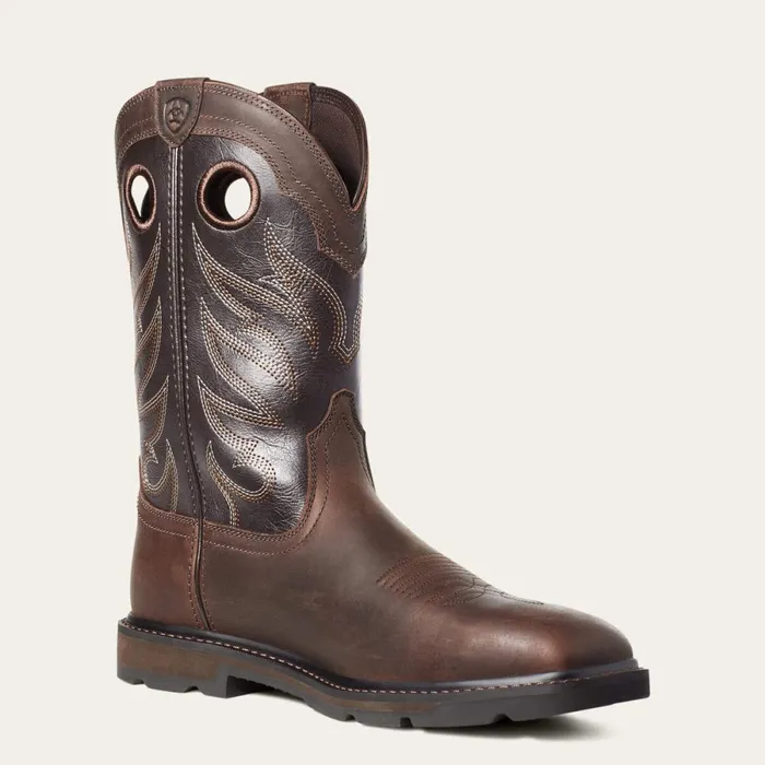 Groundwork Wide Square Toe Steel Toe Work Boot Brown Men Ariat Work Boots Groundwork Wide Square Toe Steel Toe Work Boot Brown Men Ariat Work Boots