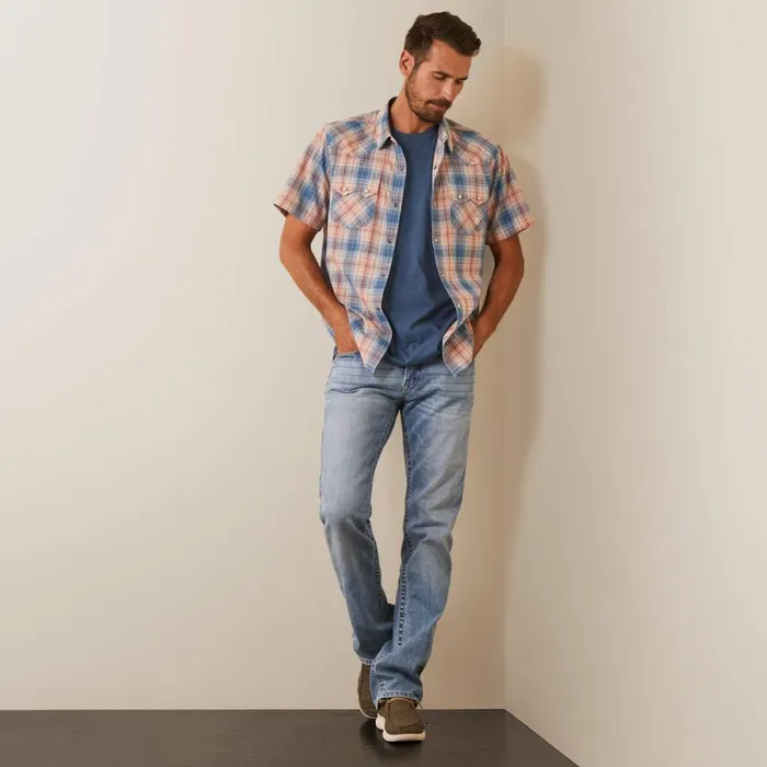 Hadrian Retro Fit Shirt Blue Heaven Men Ariat Button Down Shirts Hadrian Retro Fit Shirt Blue Heaven Men Ariat Button Down Shirts