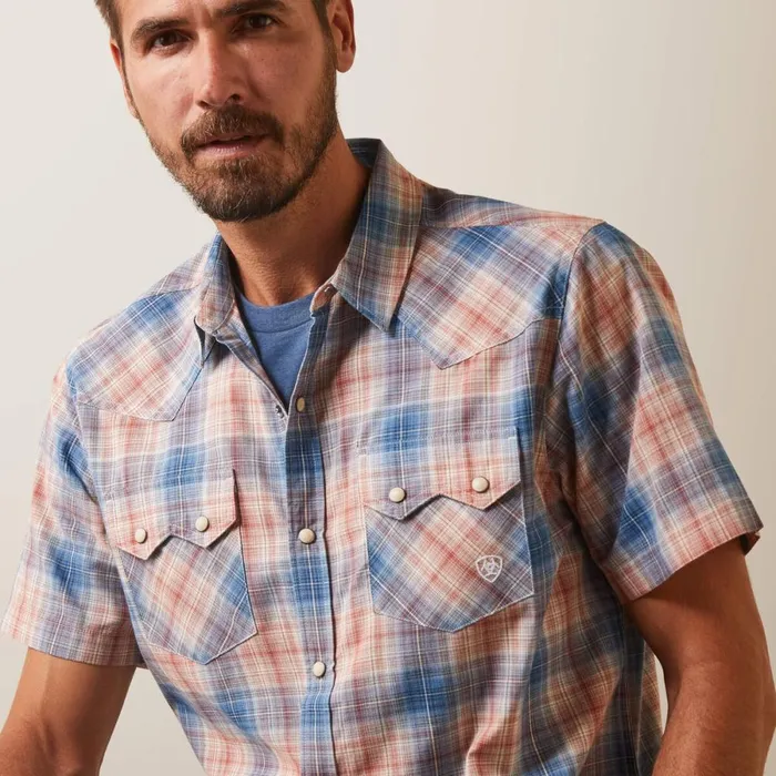 Hadrian Retro Fit Shirt Blue Heaven Men Ariat Button Down Shirts Hadrian Retro Fit Shirt Blue Heaven Men Ariat Button Down Shirts