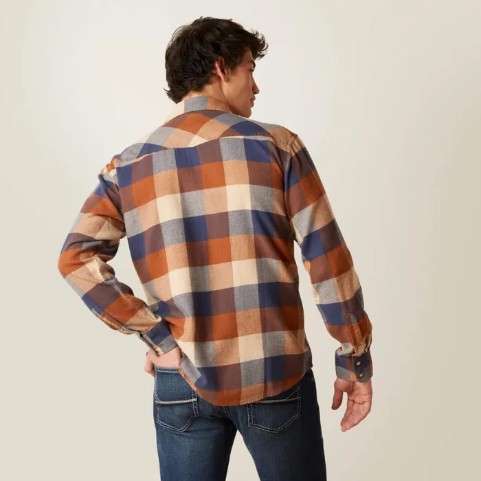 Haider Retro Fit Shirt Mohogany Men Ariat Button Down Shirts Haider Retro Fit Shirt Mohogany Men Ariat Button Down Shirts