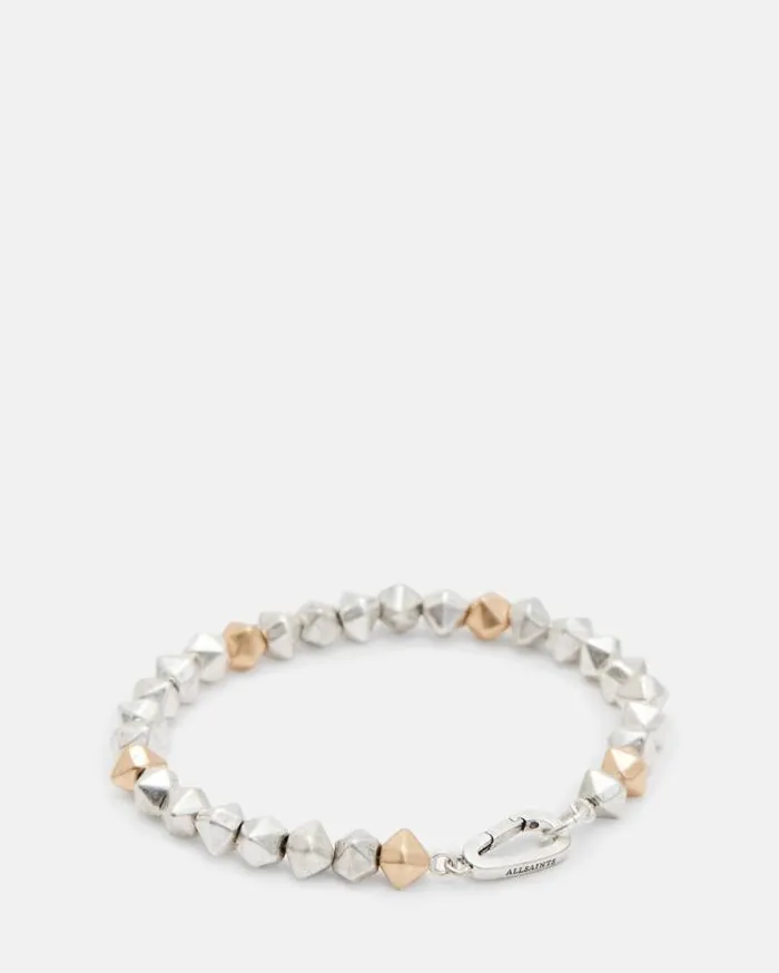 Hallie Two Tone Hexagon Beaded Bracelet Wrm Slverwrm Bras Women AllSaints Jewelry Hallie Two Tone Hexagon Beaded Bracelet Wrm Slverwrm Bras Women AllSaints Jewelry