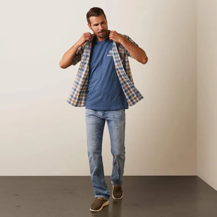 Hallwood Retro Fit Shirt Blue Heaven Men Ariat Button Down Shirts Hallwood Retro Fit Shirt Blue Heaven Men Ariat Button Down Shirts