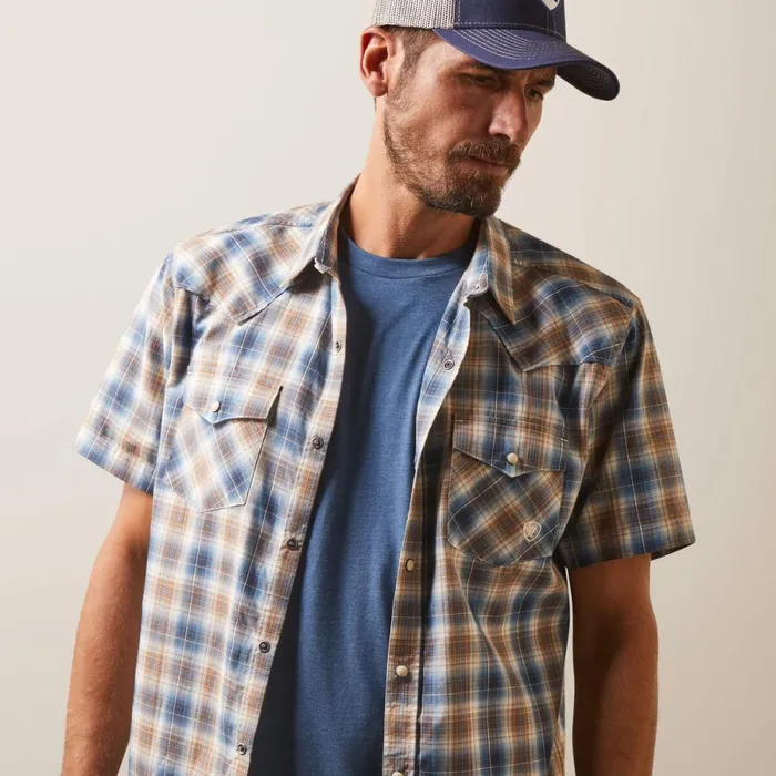 Hallwood Retro Fit Shirt Blue Heaven Men Ariat Button Down Shirts Hallwood Retro Fit Shirt Blue Heaven Men Ariat Button Down Shirts