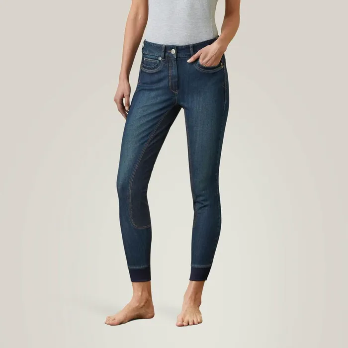 Halo Denim Full Seat Breech Marine Women Ariat Pants and Shorts