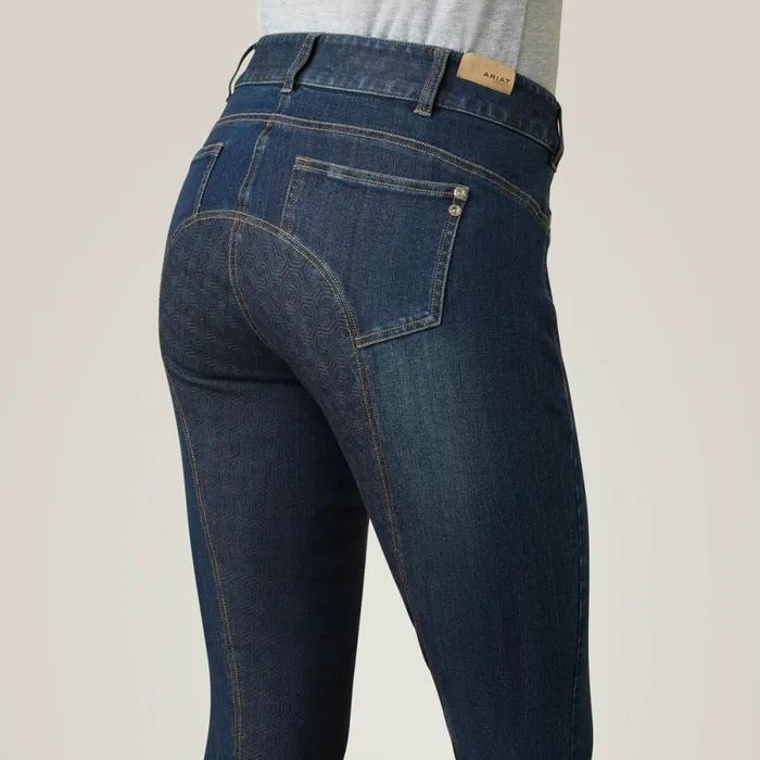 Halo Denim Full Seat Breech Marine Women Ariat Pants and Shorts Halo Denim Full Seat Breech Marine Women Ariat Pants and Shorts