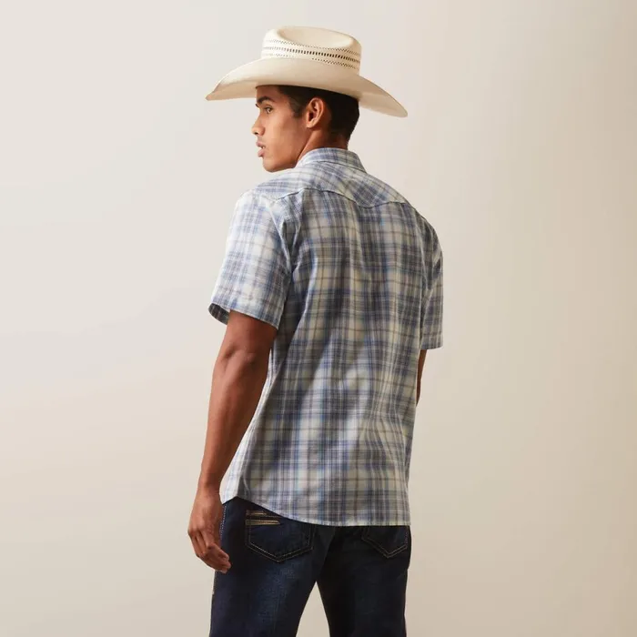 Halterman Retro Fit Shirt White Asparagus Men Ariat Button Down Shirts Halterman Retro Fit Shirt White Asparagus Men Ariat Button Down Shirts