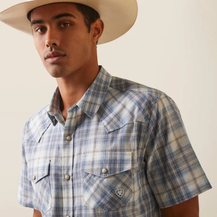 Halterman Retro Fit Shirt White Asparagus Men Ariat Button Down Shirts Halterman Retro Fit Shirt White Asparagus Men Ariat Button Down Shirts