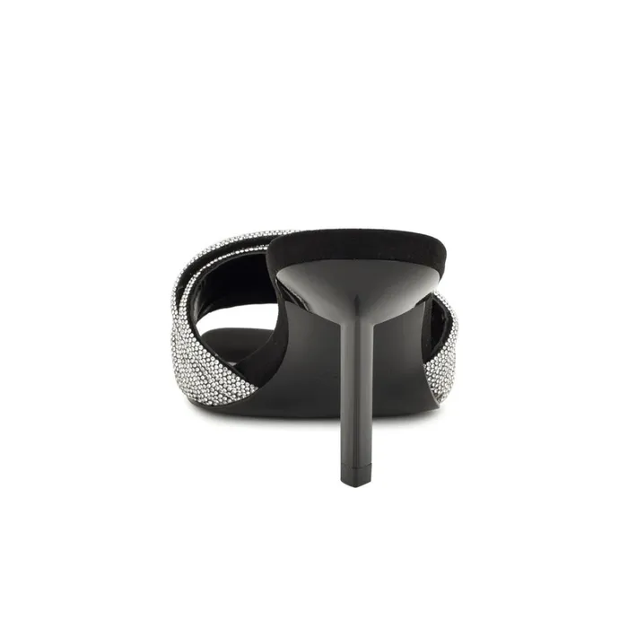 Harbor Heeled Slide Sandals Blackblack Women Nine West Mid Heels Harbor Heeled Slide Sandals Blackblack Women Nine West Mid Heels