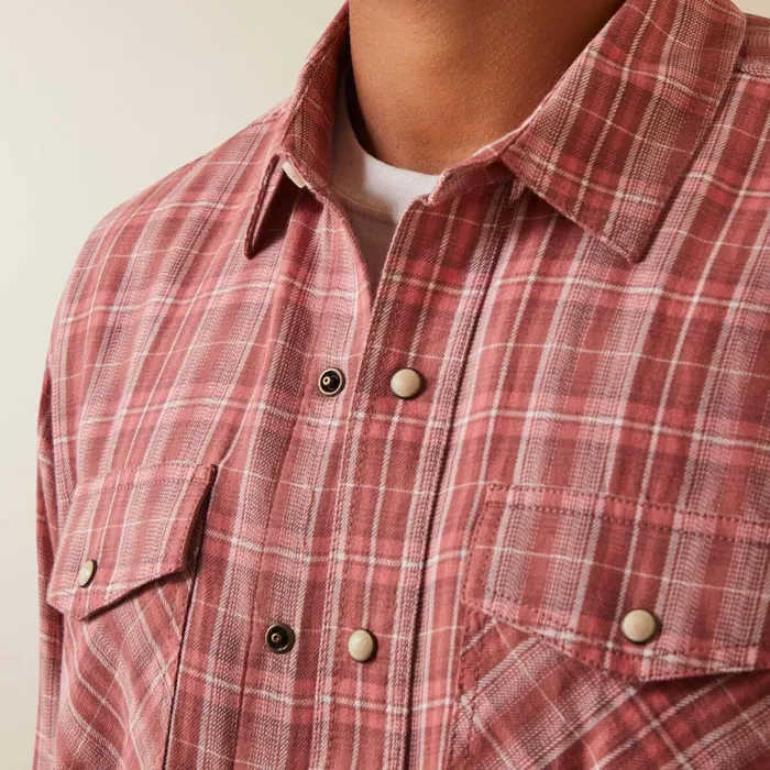 Hart Retro Fit Shirt White Asparagus Men Ariat Button Down Shirts Hart Retro Fit Shirt White Asparagus Men Ariat Button Down Shirts