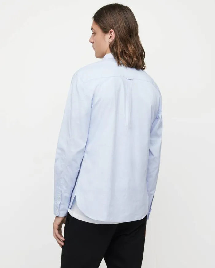 Hawthorne Ramskull Stretch Fit Shirt Light Blue Men AllSaints Shirts