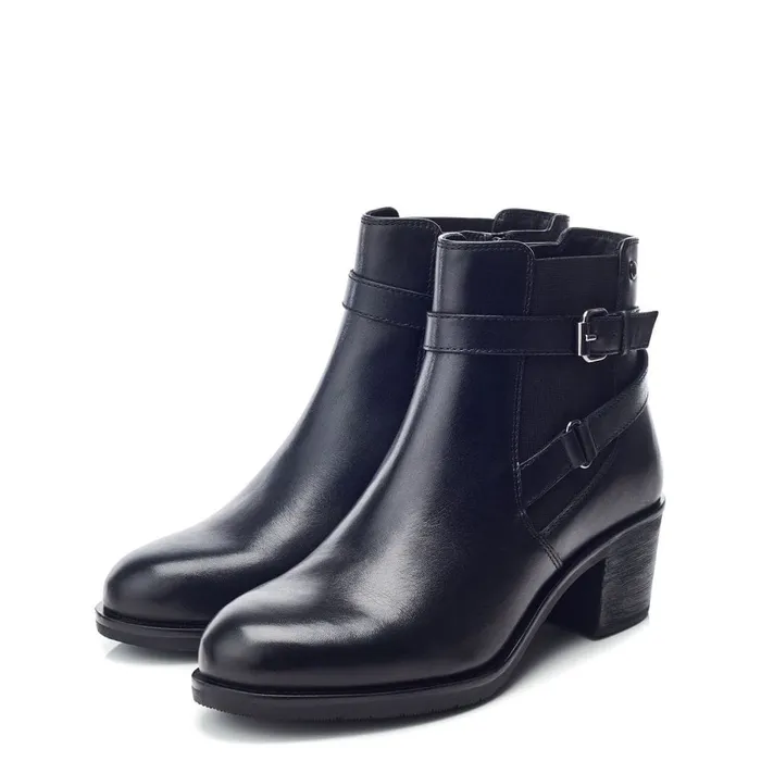 Heeled And Wedge Boots Women Moda In Pelle Libres Black Leather
