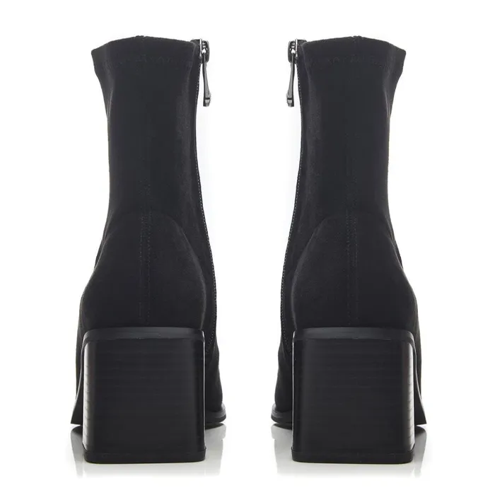 Heeled And Wedge Boots Women Moda In Pelle Loni Black Alcantara