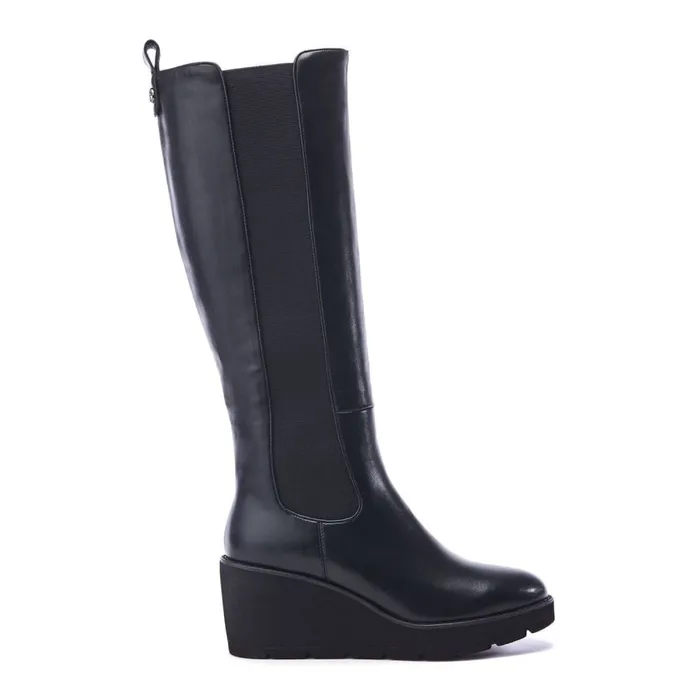 Heeled And Wedge Boots Women Moda In Pelle Sloanne Black Porvair