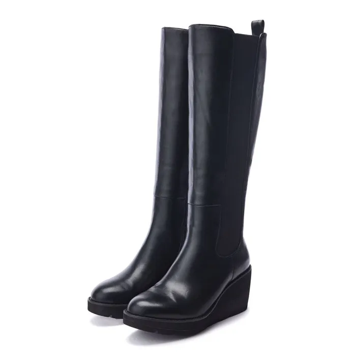 Heeled And Wedge Boots Women Moda In Pelle Sloanne Black Porvair