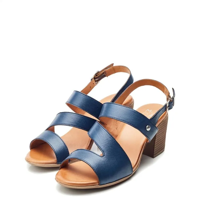 Heeled Sandals Women Moda In Pelle Laya NavyTan Leather Heeled Sandals Women Moda In Pelle Laya NavyTan Leather