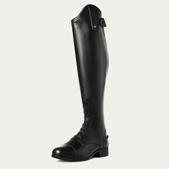 Heritage Contour II Field Zip Tall Riding Boot Black Women Ariat English Riding Boots