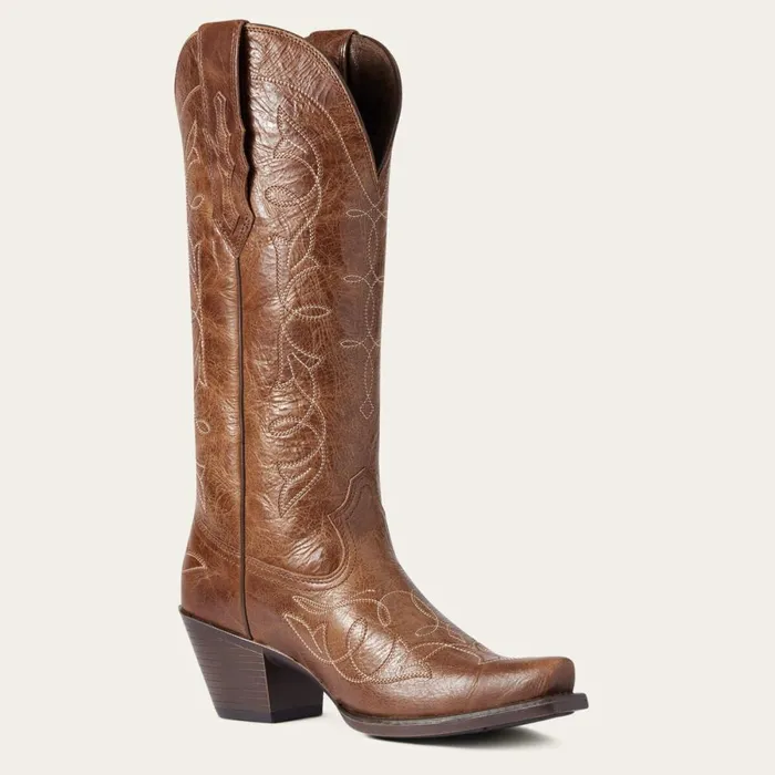 Heritage D Toe StretchFit Western Boot Dark Tan Women Ariat Western Boots Heritage D Toe StretchFit Western Boot Dark Tan Women Ariat Western Boots