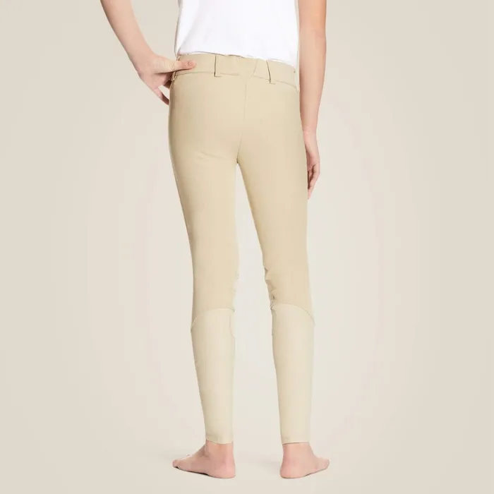 Heritage Knee Patch Breech Tan Kids Ariat English Riding Clothing