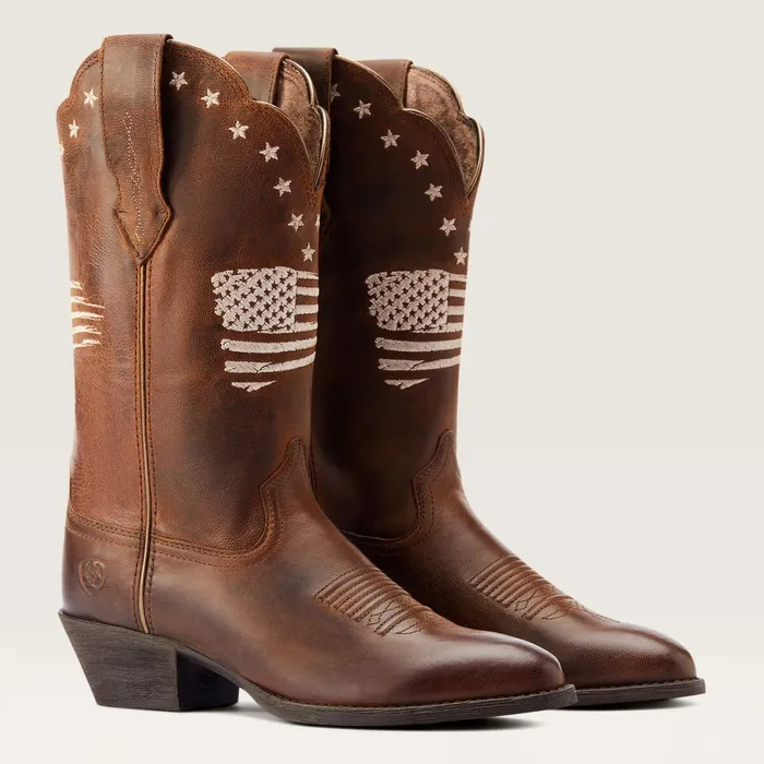 Heritage R Toe Liberty StretchFit Western Boot Sassy Brown Women Ariat Western Boots Heritage R Toe Liberty StretchFit Western Boot Sassy Brown Women Ariat Western Boots