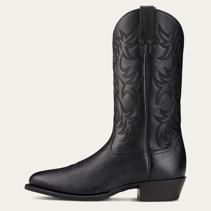 Heritage R Toe Western Boot Black Deertan Men Ariat Western Boots Heritage R Toe Western Boot Black Deertan Men Ariat Western Boots