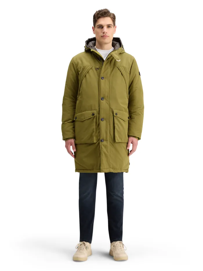 HERITAGE WATER REPELLENT PARKA Moss Green Men Scotch and Soda Jackets and Coats