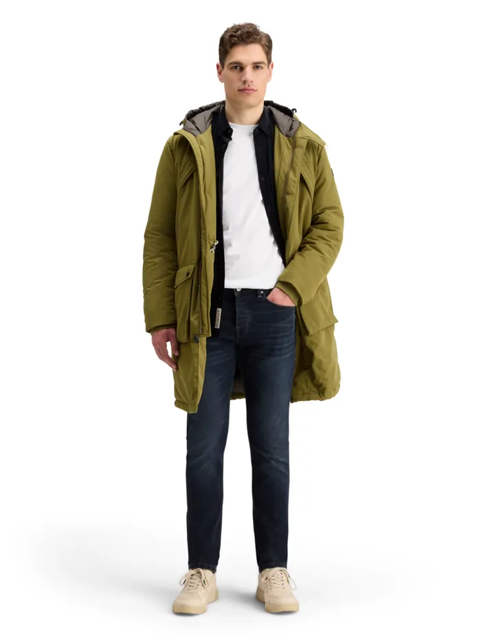 HERITAGE WATER REPELLENT PARKA Moss Green Men Scotch and Soda Jackets and Coats HERITAGE WATER REPELLENT PARKA Moss Green Men Scotch and Soda Jackets and Coats