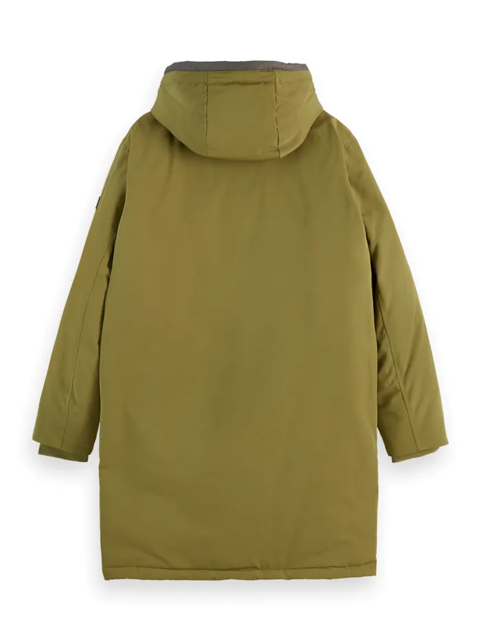 HERITAGE WATER REPELLENT PARKA Moss Green Men Scotch and Soda Jackets and Coats HERITAGE WATER REPELLENT PARKA Moss Green Men Scotch and Soda Jackets and Coats