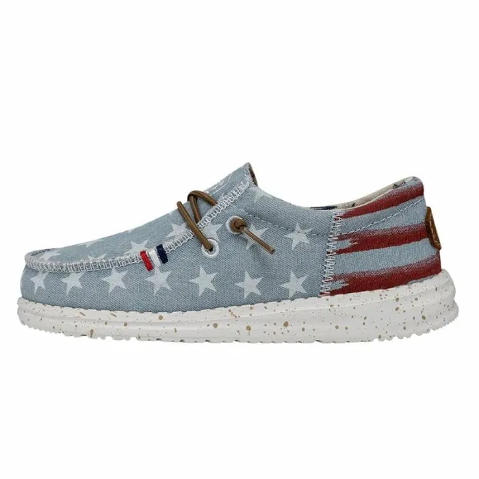 Hey Dude Big Kids Wally Youth Americana Denim Star 8211 Kids