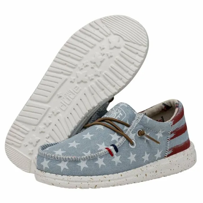 Hey Dude Big Kids Wally Youth Americana Denim Star 8211 Kids