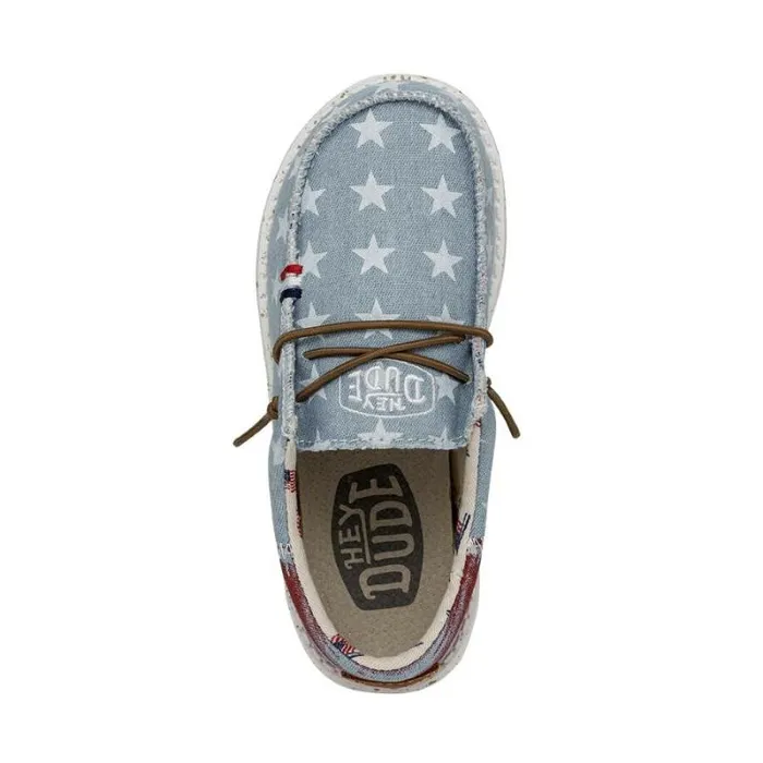 Hey Dude Big Kids Wally Youth Americana Denim Star 8211 Kids