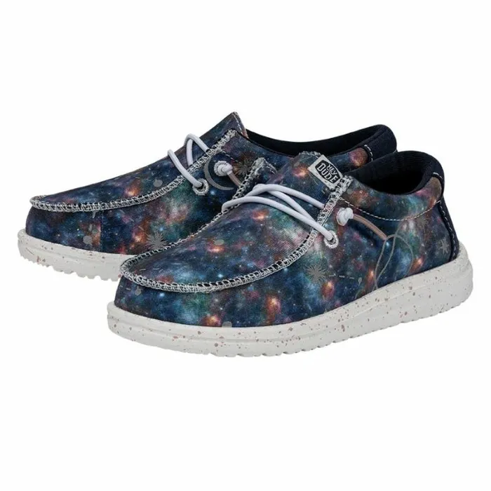 Hey Dude Big Kids Wally Youth Galaxy Blue Multi Metallic 8211 Kids Hey Dude Big Kids Wally Youth Galaxy Blue Multi Metallic 8211 Kids