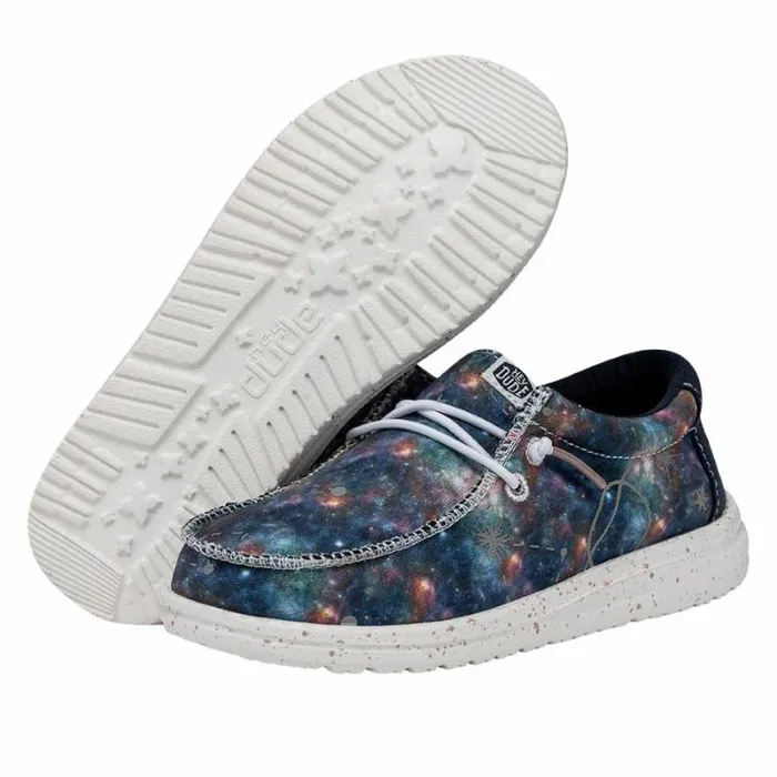Hey Dude Big Kids Wally Youth Galaxy Blue Multi Metallic 8211 Kids Hey Dude Big Kids Wally Youth Galaxy Blue Multi Metallic 8211 Kids