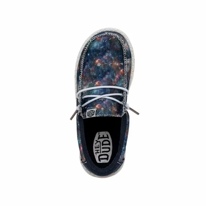 Hey Dude Big Kids Wally Youth Galaxy Blue Multi Metallic 8211 Kids Hey Dude Big Kids Wally Youth Galaxy Blue Multi Metallic 8211 Kids