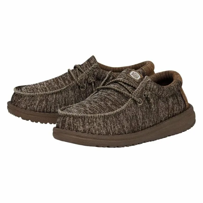 Hey Dude Big Kids Wally Youth Sport Knit Walnut 8211 Kids Hey Dude Big Kids Wally Youth Sport Knit Walnut 8211 Kids