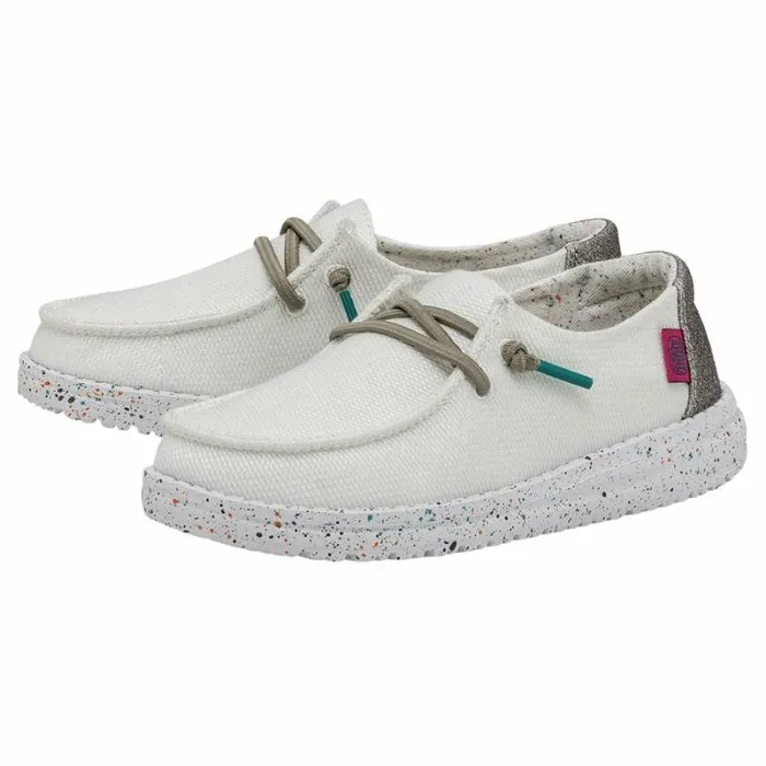 Hey Dude Big Kids Wendy Youth Disco White 8211 Kids