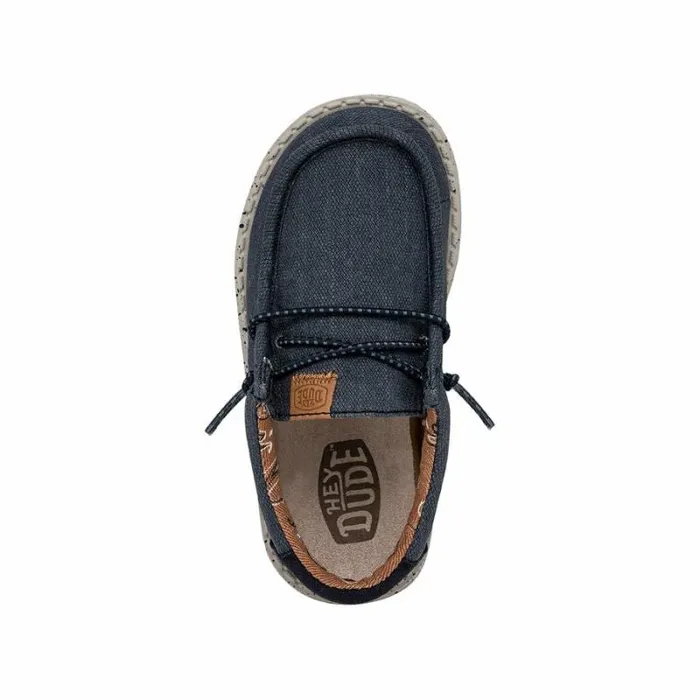 Hey Dude Little Kids Wally Toddler Washed Canvas Navy 8211 Kids Hey Dude Little Kids Wally Toddler Washed Canvas Navy 8211 Kids