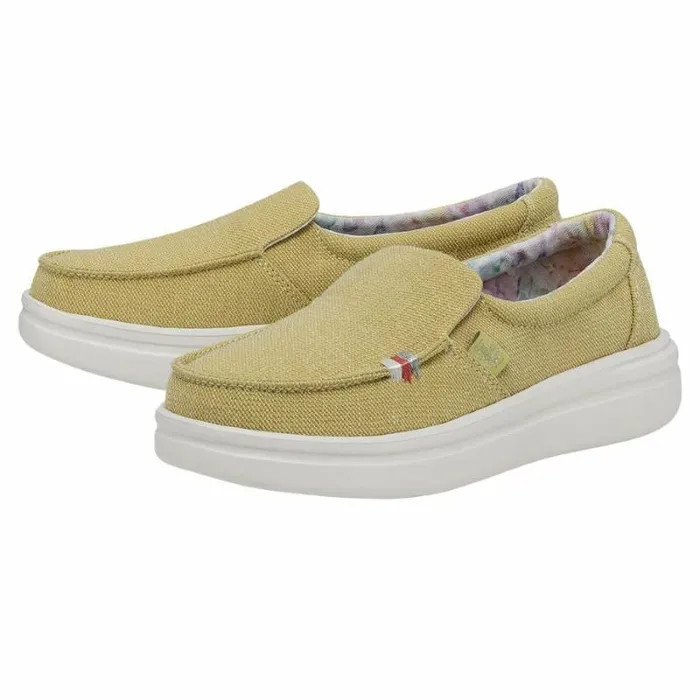 Hey Dude Platforms Misty Rise Flax 8211 Women Hey Dude Platforms Misty Rise Flax 8211 Women