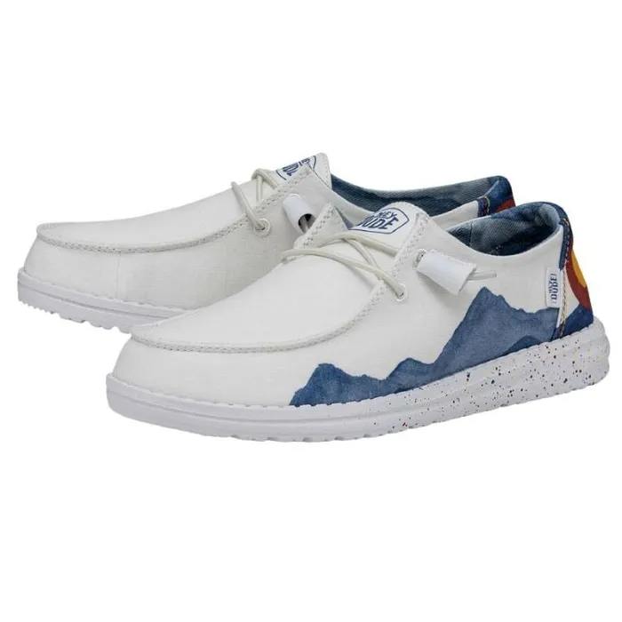 Hey Dude Wendy Wendy Colorado Watercolor White 8211 Women Hey Dude Wendy Wendy Colorado Watercolor White 8211 Women
