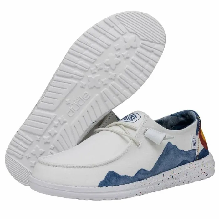 Hey Dude Wendy Wendy Colorado Watercolor White 8211 Women Hey Dude Wendy Wendy Colorado Watercolor White 8211 Women