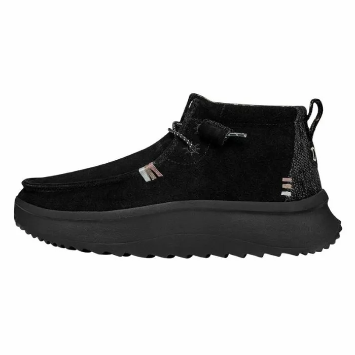 Hey Dude Wendy Wendy Peak HI Suede Black 8211 Women