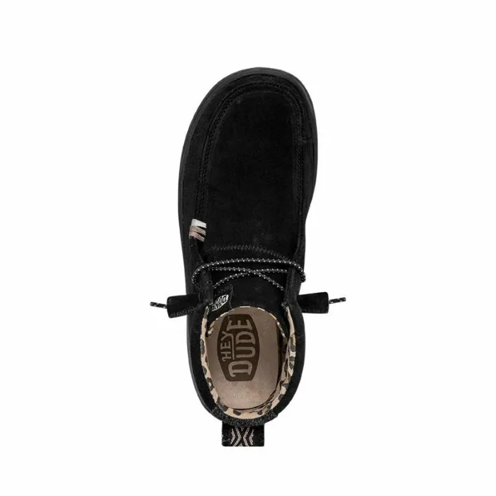 Hey Dude Wendy Wendy Peak HI Suede Black 8211 Women
