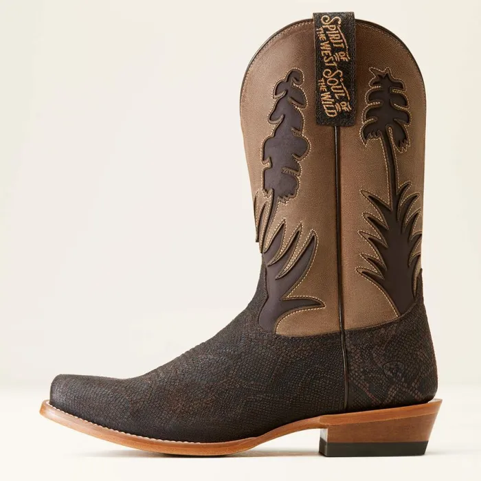High Stepper Sendero Western Boot Chocolate Snake Print Men Ariat Dress and Fashion Boots High Stepper Sendero Western Boot Chocolate Snake Print Men Ariat Dress and Fashion Boots