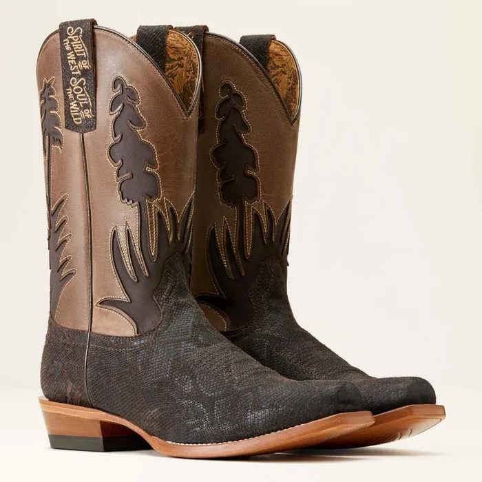 High Stepper Sendero Western Boot Chocolate Snake Print Men Ariat Dress and Fashion Boots High Stepper Sendero Western Boot Chocolate Snake Print Men Ariat Dress and Fashion Boots