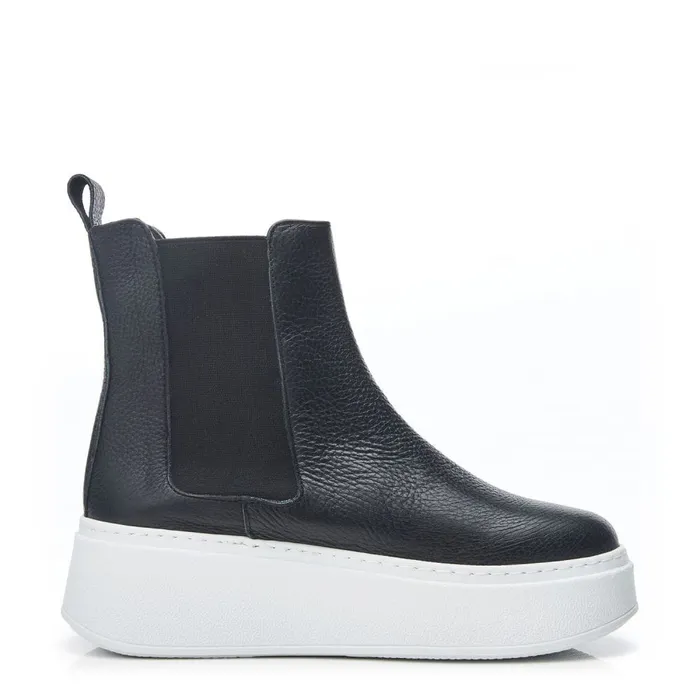HighTop Trainers Women Moda In Pelle Bsoleful BLevi Black Leather