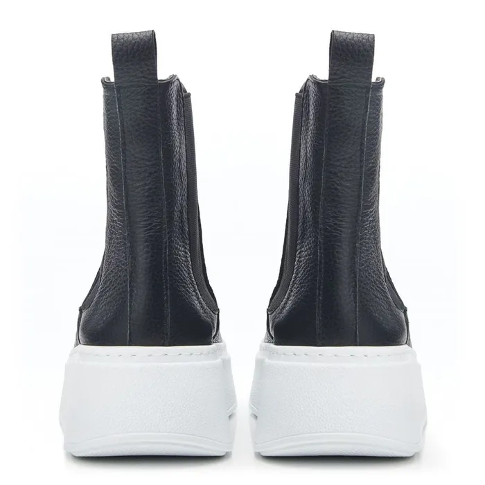 HighTop Trainers Women Moda In Pelle Bsoleful BLevi Black Leather HighTop Trainers Women Moda In Pelle Bsoleful BLevi Black Leather