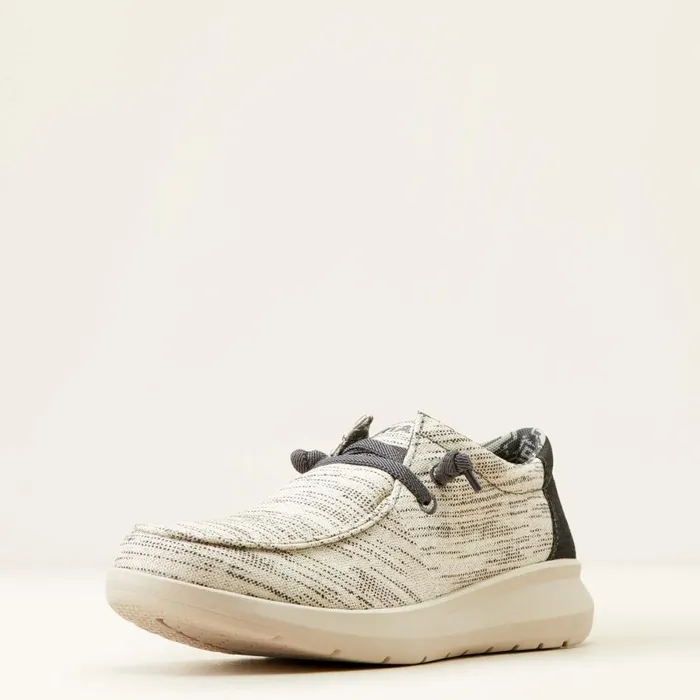 Hilo Stretch Lace Heathered Whitedark Denim Men Ariat Shoes and Sneakers